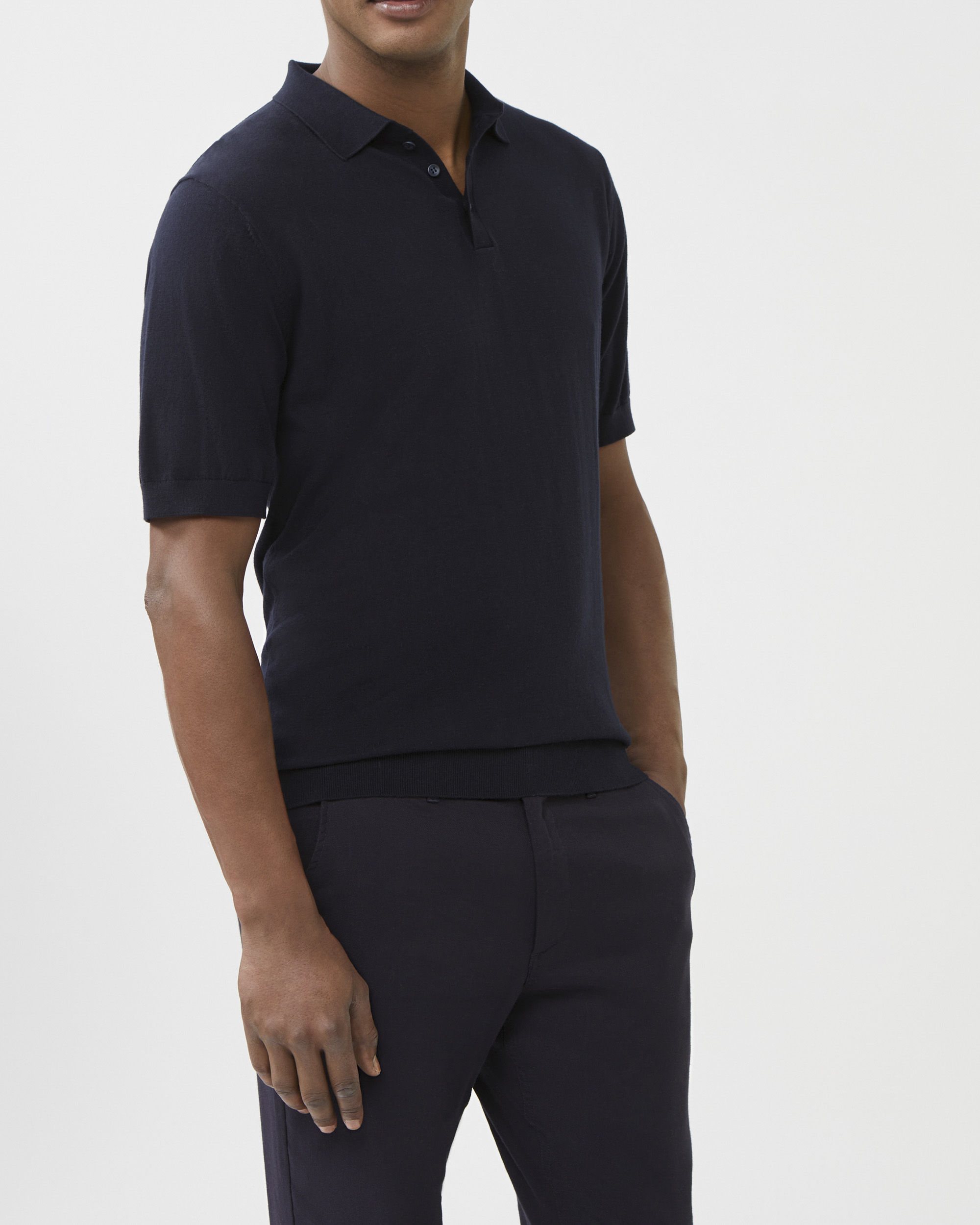 Cotton Knit Polo I Knitwear I Van Heusen