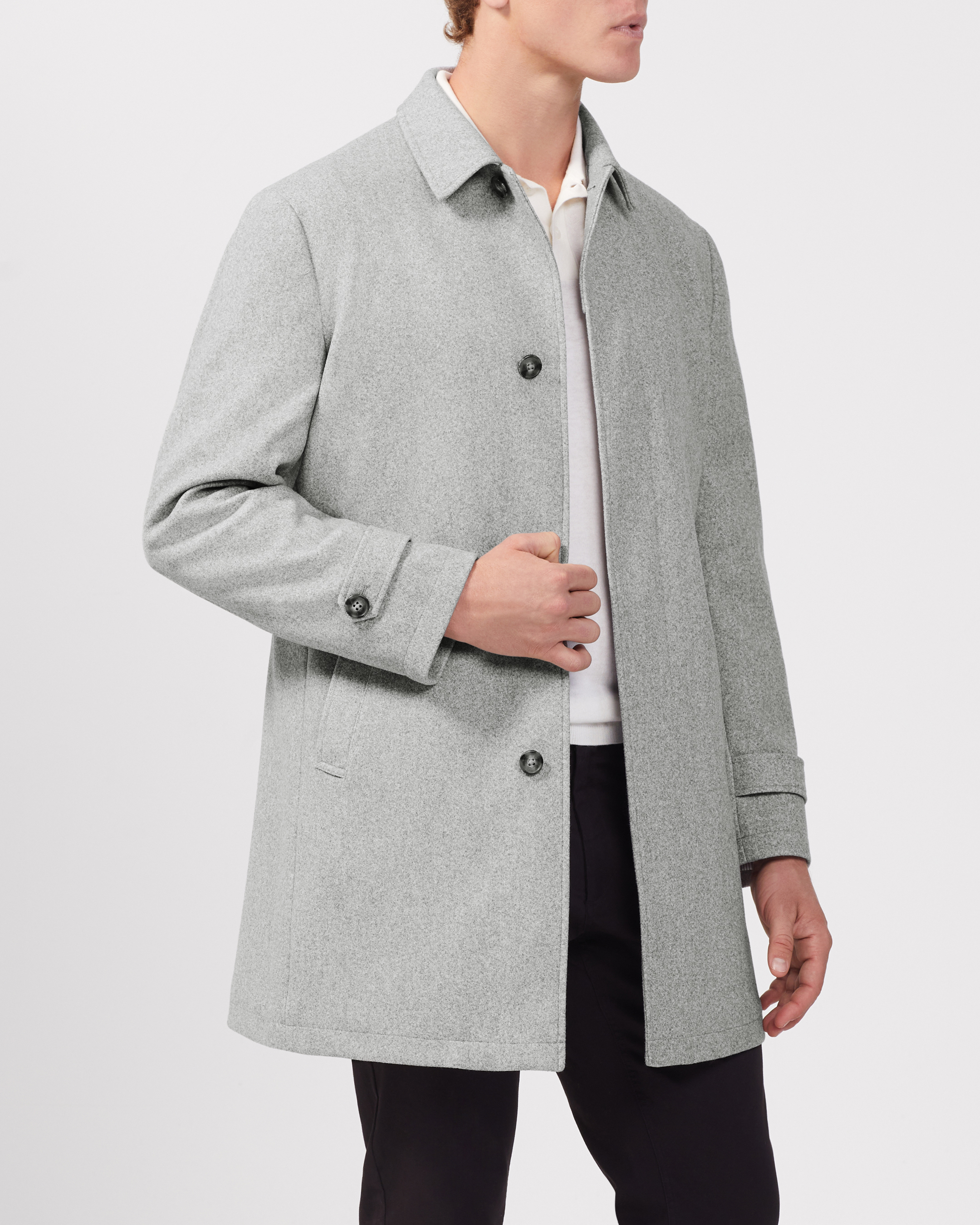 Melton 4 Button Coat I Coats I Van Heusen